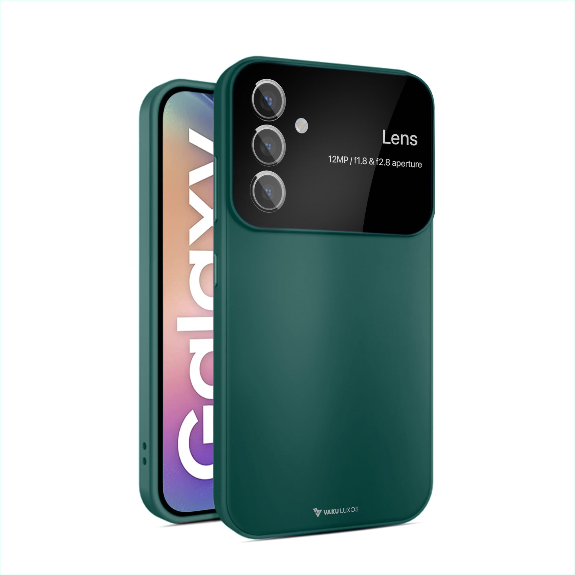 Vaku Luxos® Glazed Polarized Back Cover Case for Samsung Galaxy A54 5G Texture Full Lens Protection Silicon Shockproof Protective Cell Phone TPU Case- Green (B0DBHFGT1J) Amazon Price History, Amazon Price Tracker
