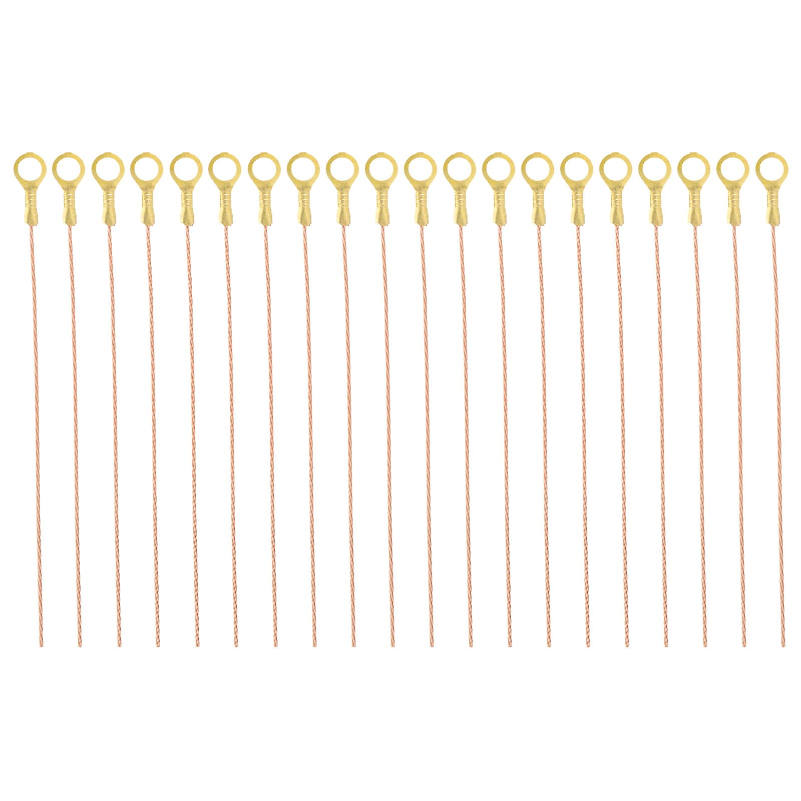 PATIKIL 10 Inch Bare Copper Wire-Copper Grounding Lugs