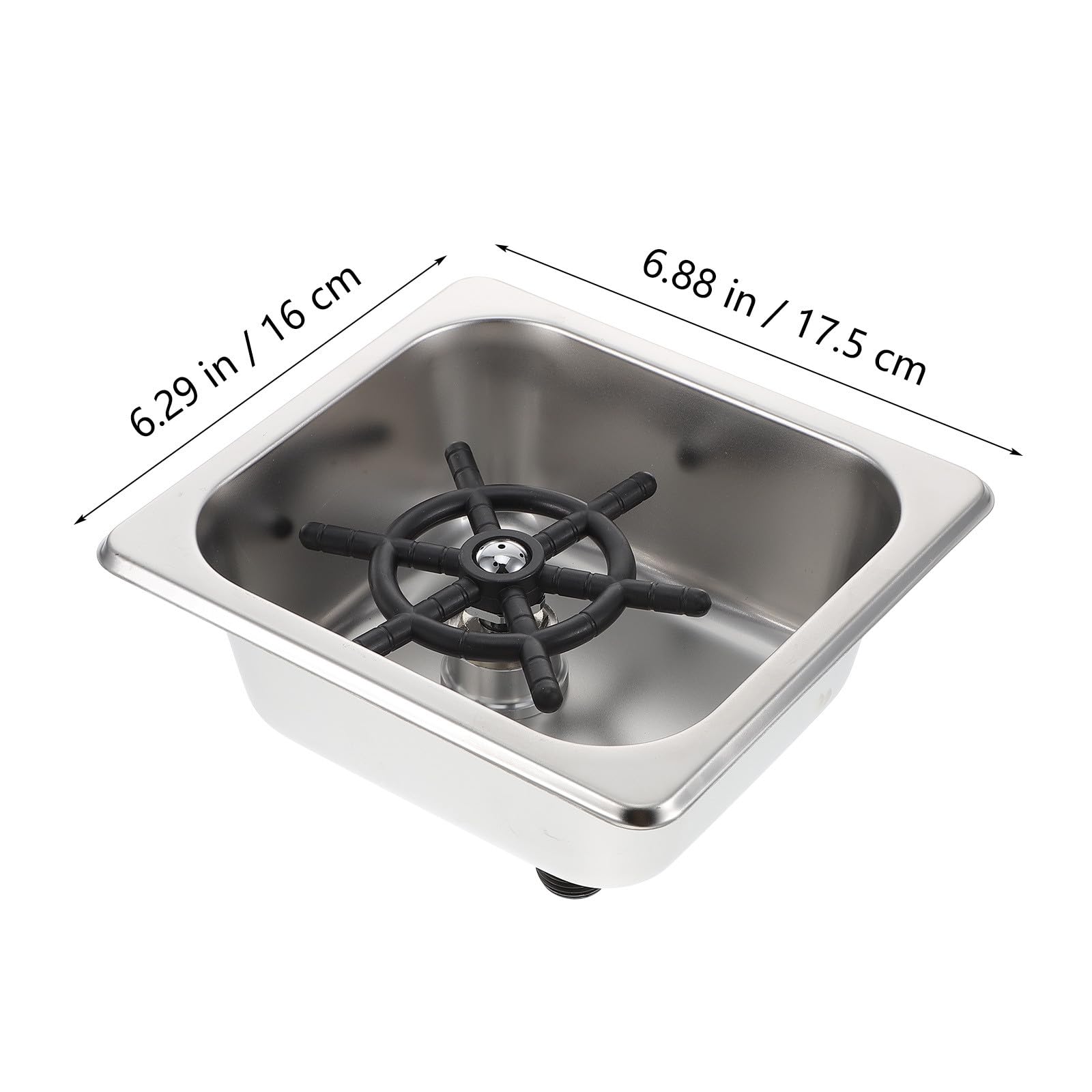 Lavabicchieri in Acciaio Inox 304 ad Alta Pressione Lavabottiglie Automatico per Bar e Cucina Risciacquo Rapido Bicchieri di Vetro Tubo Integrato Pulizia Pratica e