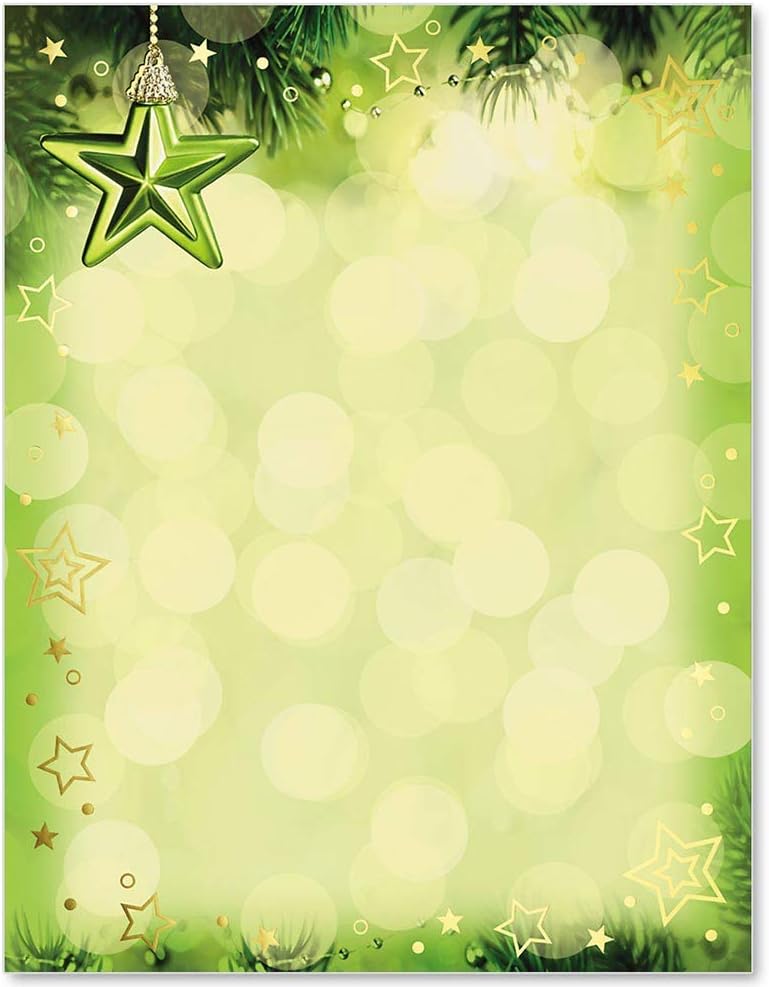 PaperDirect Holiday Foil Package Border Papers, 8.5" x 11" Christmas Stationery for Flyers, Invitations, Posters, Newsletters, Events, Certificates, Scrapbooks, and School or Business Use, 100 Sheets