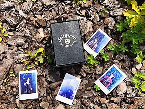 Jollylook Mini Instant Film Retro Camera - Cardboard Vintage Style - Analog and Folding - No Electronics and Manual Development Mechanism with Crank Handle!