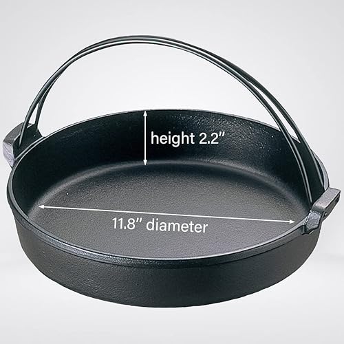 Miniatura 8 de TIKUSAN Sukiyaki Nabe Pot Shabu Shabu - Sartén para ollas calientes (9.4 pulgadas)