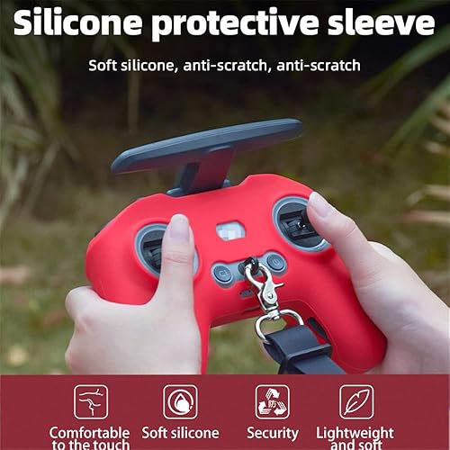 Miniatura 9 de Silicone Cover for DJI AvataFPV Remote Controller 2 Anti-Bump Scratch-Resistant Protective Sleeve Case Drone Accessory (Black)