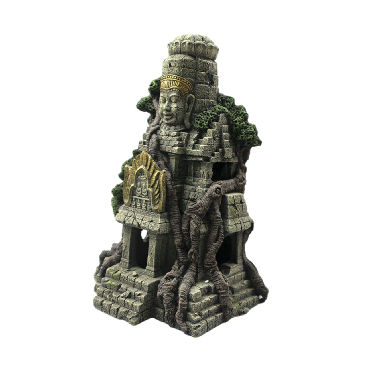 POPETPOP Decoración De Templo De Resina para Acuario Templo Antiguo para Peceras Escondite para Peces Adorno Paisajístico para Peceras Decoración