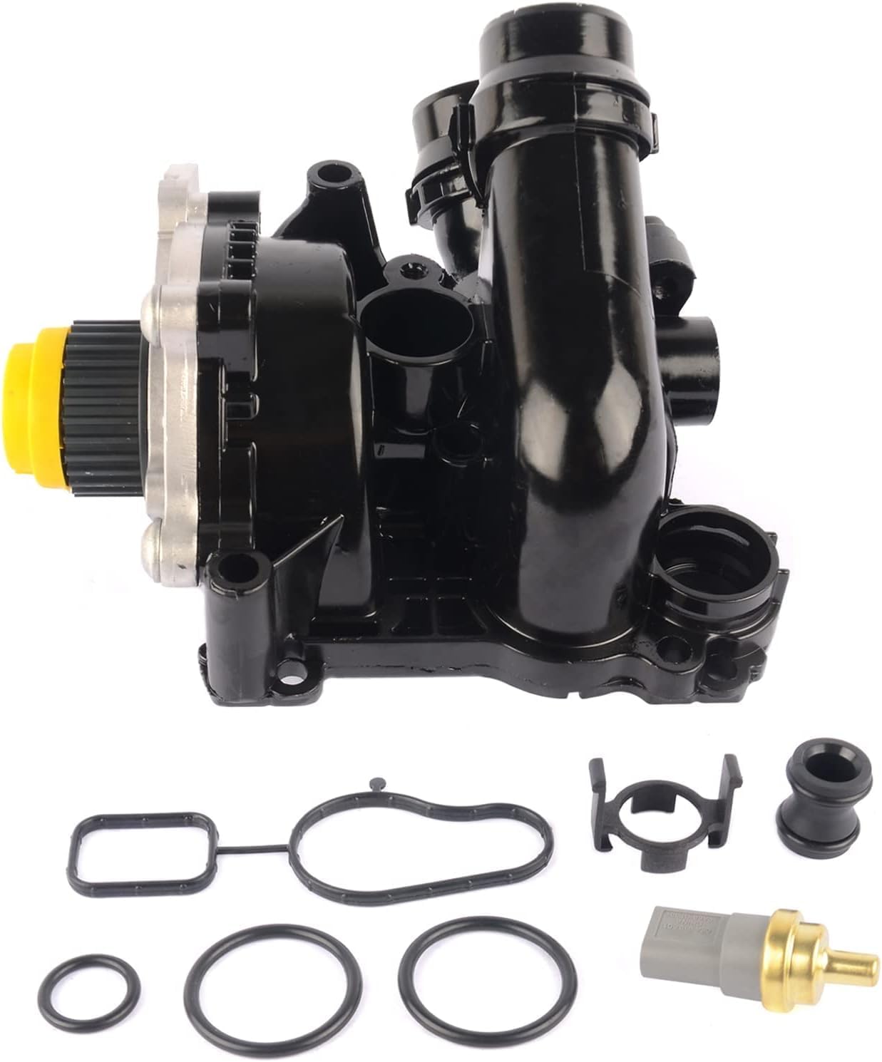 Electric Engine Water Pump Assembly Fit 2008-2016 A'-udi A3 A4 A5 A6 Q3 Q5 TT V'-W Tiguan Jetta Golf GTI Eos Beetle CC 2.0L 2.0T Replaces# 06H121026CQ 06H121026AB 06H121026T