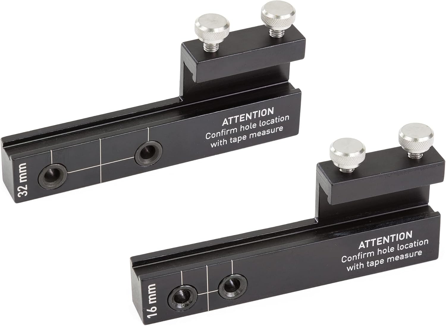 TP-SDG1632-16mm / 32mm C-C Hardware Installation Set - Accurate Drawer Knob Pull Drilling - Drill Templates for Professional Hardware Mount Installation - True Position Tools