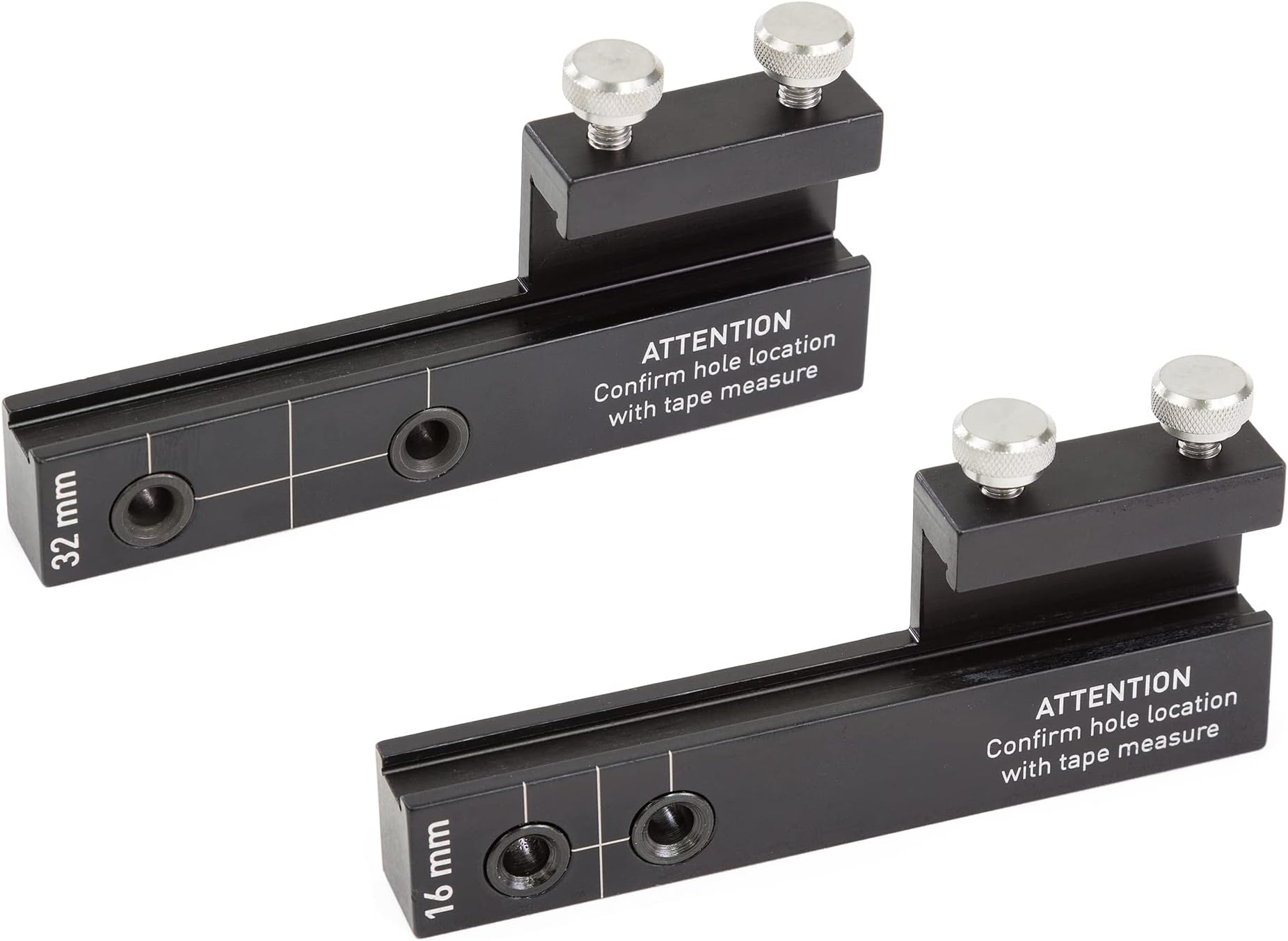 TP-SDG1632-16mm / 32mm C-C Hardware Installation Set - Accurate Drawer Knob Pull Drilling - Drill Templates for Professional Hardware Mount Installation - True Position Tools