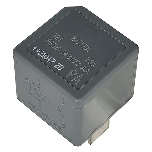 Miniatura 3 de F80B-14B192-AA 12VDC 70A Mini ISO Relé automotriz de alta potencia 4 pines, terminal de zócalo, compatible con V23136-J4-X89 DH22-14B192-EA