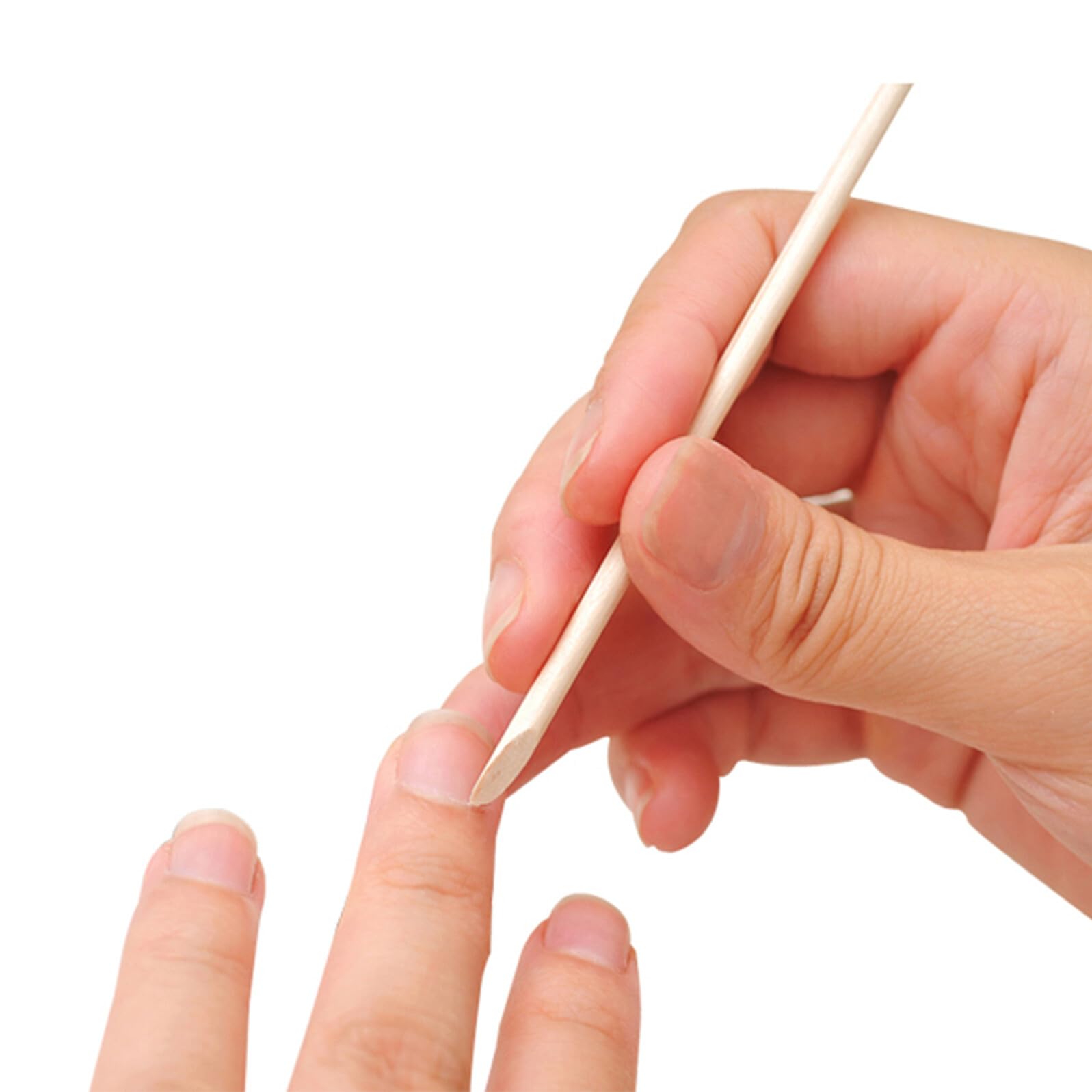 Angoily Bambus Nagelhautschieber Doppelseitig 114cm Maniküre Pediküre Zubehör Einweg Nagelpflegestift für Nagelhautentfernung und Nagelpflege Zuhause und Nagelstudio