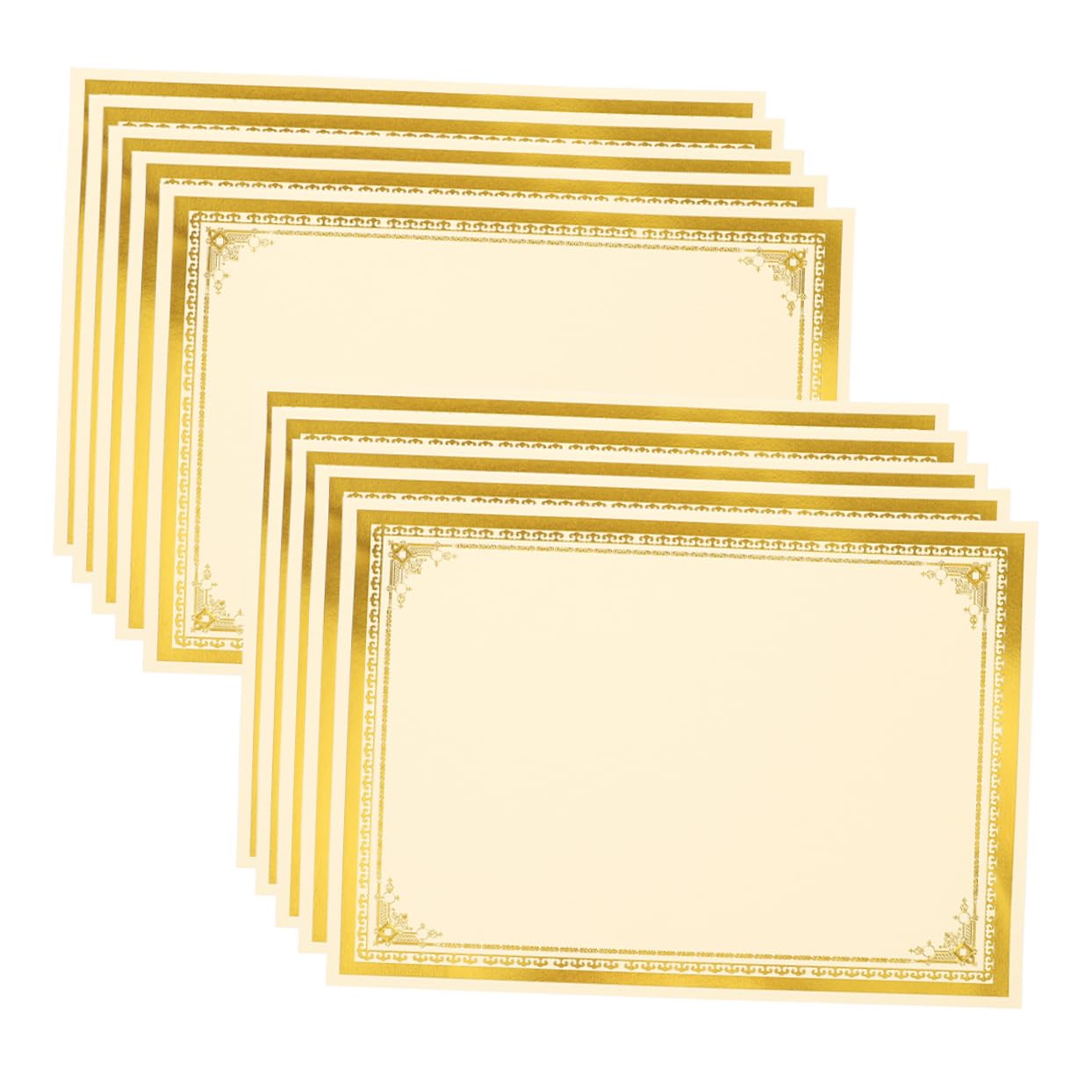 35stücke Urkundenpapier Mit Goldprägung Hochwertige Leere Zertifikate Für Auszeichnungen Und Druckbar Und Beschreibbar
