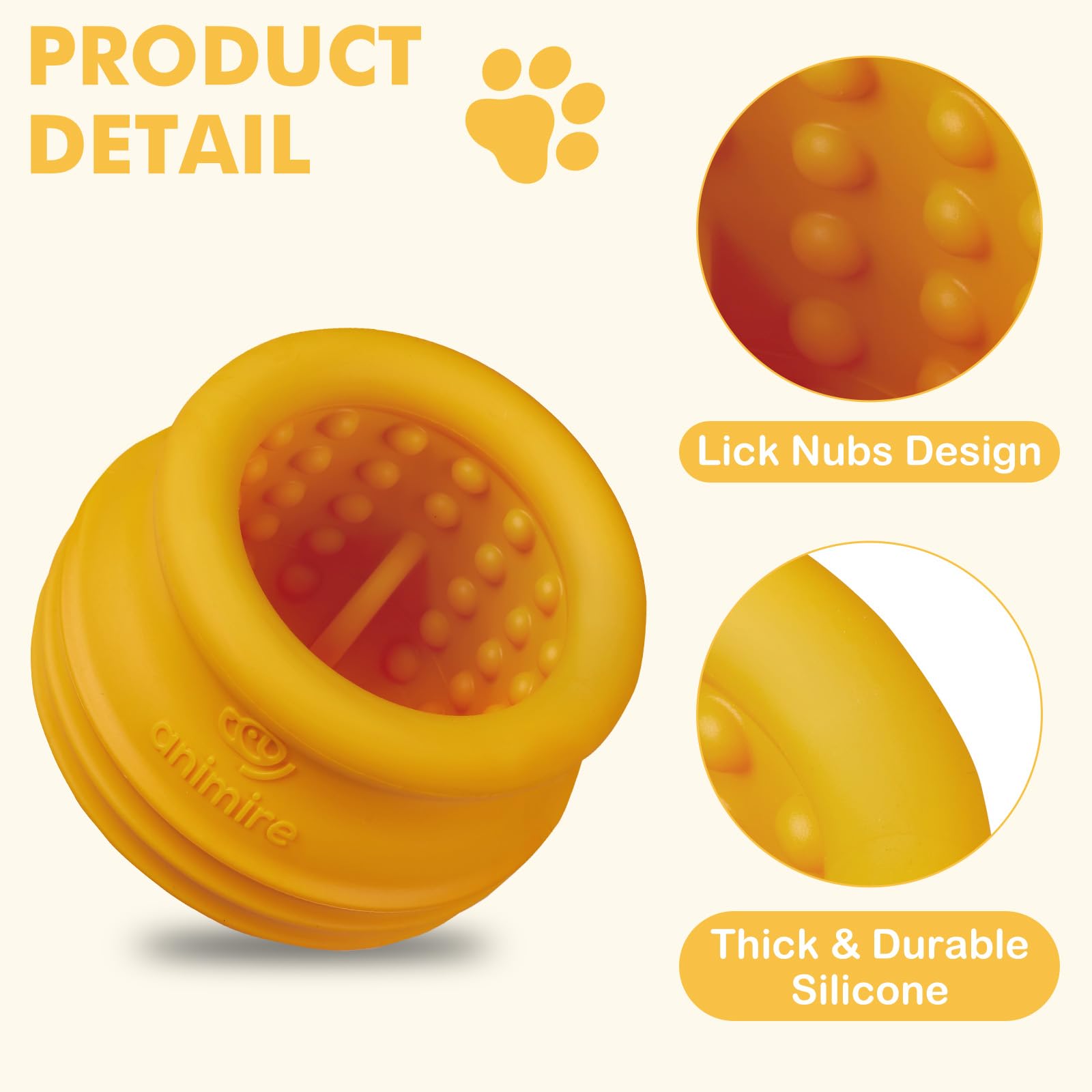 Juguete dispensador de golosinas para Perros, Rompecabezas Interactivo de Larga duración para Perros, enriquecimiento de Perros rellenable, Juguete de golosinas congeladas para aburrimiento
