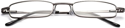 Miniatura 3 de Newbee Fashion - Gafas de lectura ultra compactas con clip de bolsillo portátil, estuche de aluminio, 6 paquetes