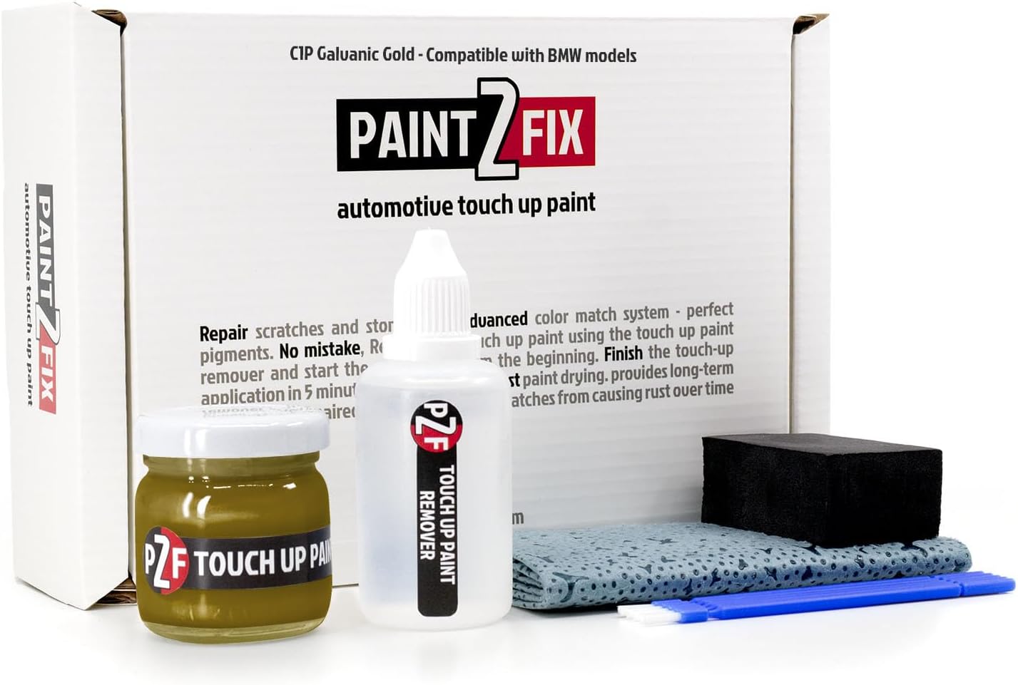 C1P Galvanic Gold Touch-Up Paint & Scratch Repair Kit for BMW Models - 2.53 fl oz (75 ml)