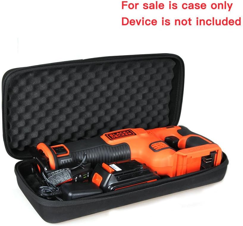 Hermitshell Hard EVA Travel Case fits BLACK+DECKER BDCR20B 20V LITHIUM MAX Lithium Reciprocating Saw