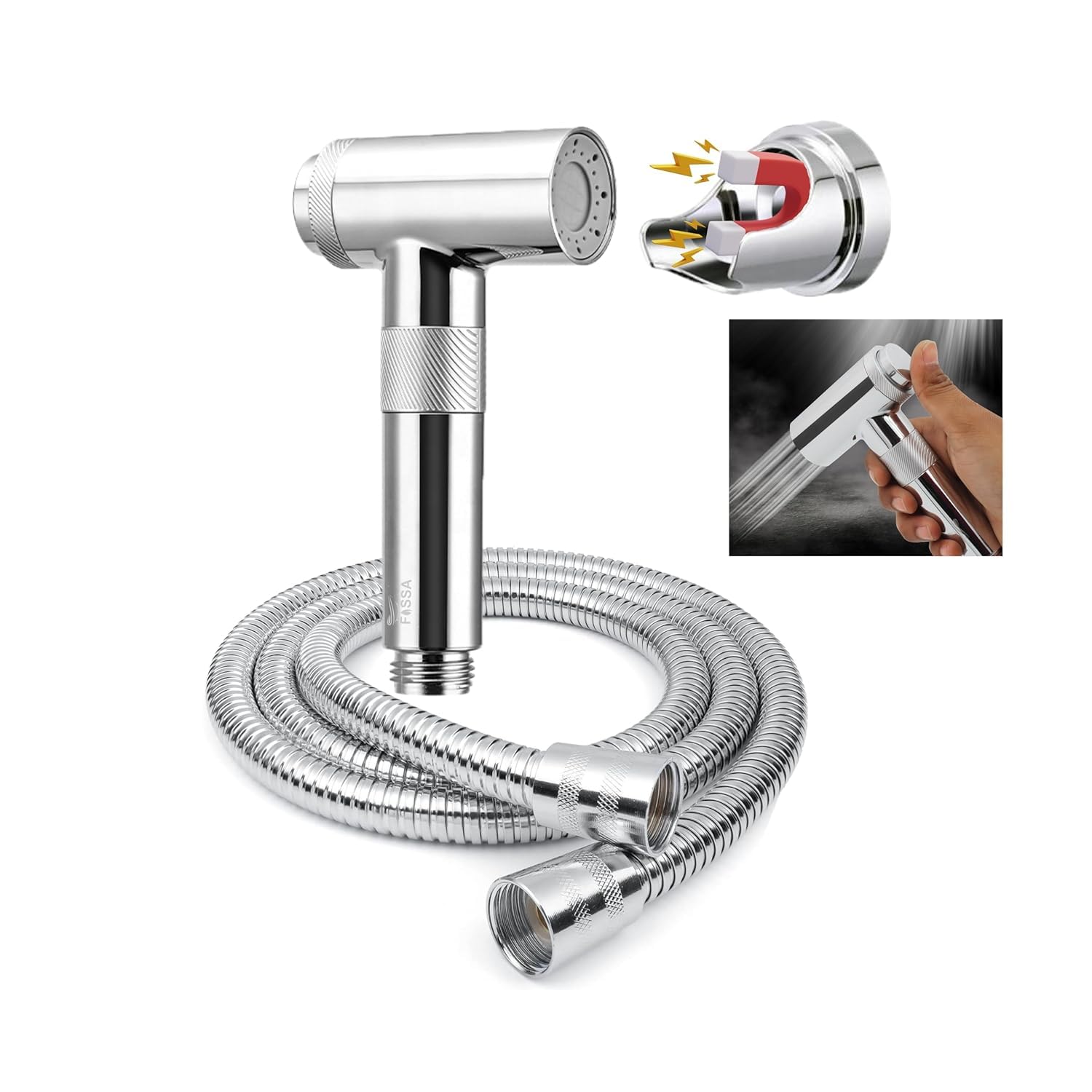 Fossa Magnetio Health Faucet with Magnetio Holder/Bidet Sprayer for Toilet and Bathroom (Complete Set) (B0D7SHKG2L) Amazon Price History, Amazon Price Tracker