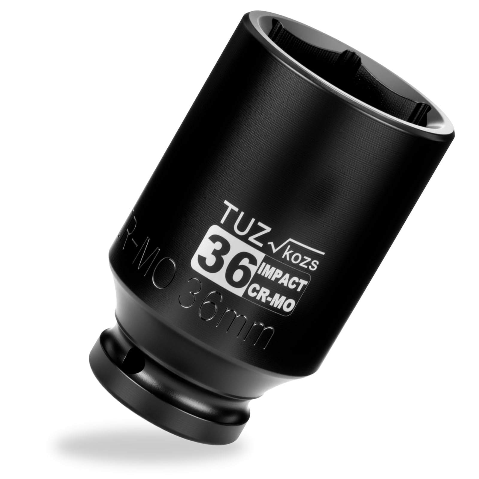 1/2 Inch Drive 36mm Deep Metric 6 Point CR-MO Impact Socket