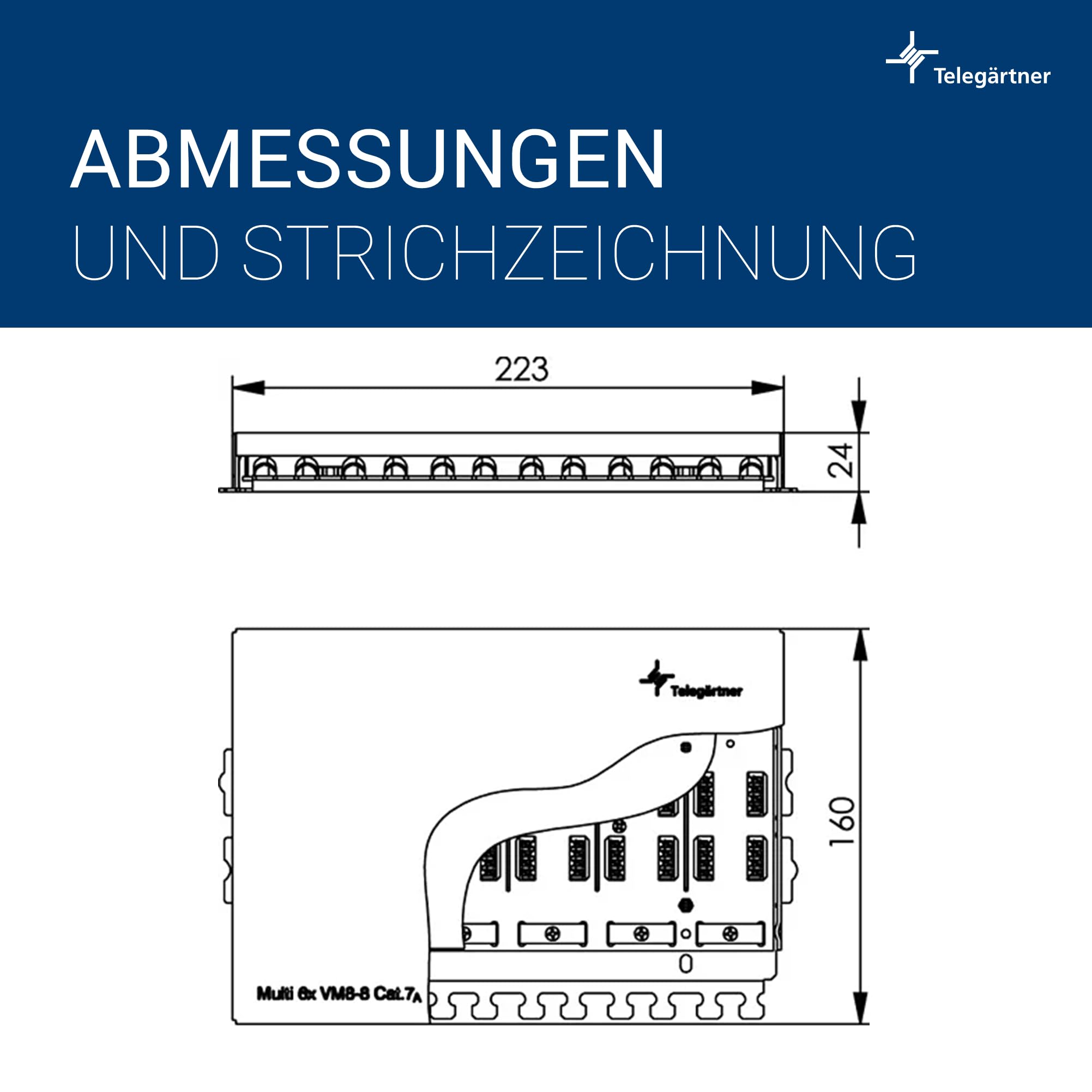 Telegärtner J00060A0071 accesorio para panel de conexiones - Patch panels accessory