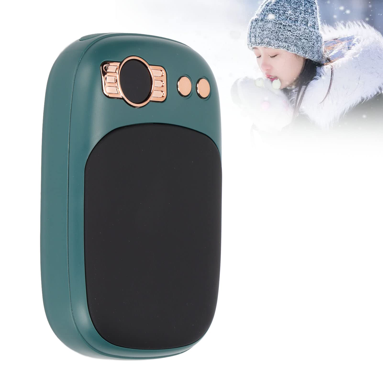 Cocoarm Scaldamani Elettrico Power Bank, 10000mAh Display LED