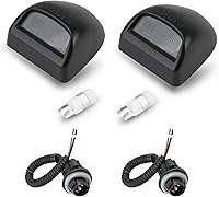 Vista 1 de Bestview Luces de Matrícula Etiqueta Lámpara Trasera con Cubierta de Carcasa Enchufe Bombillas Blancas 6000K Conjunto de Repuesto para Chevy
