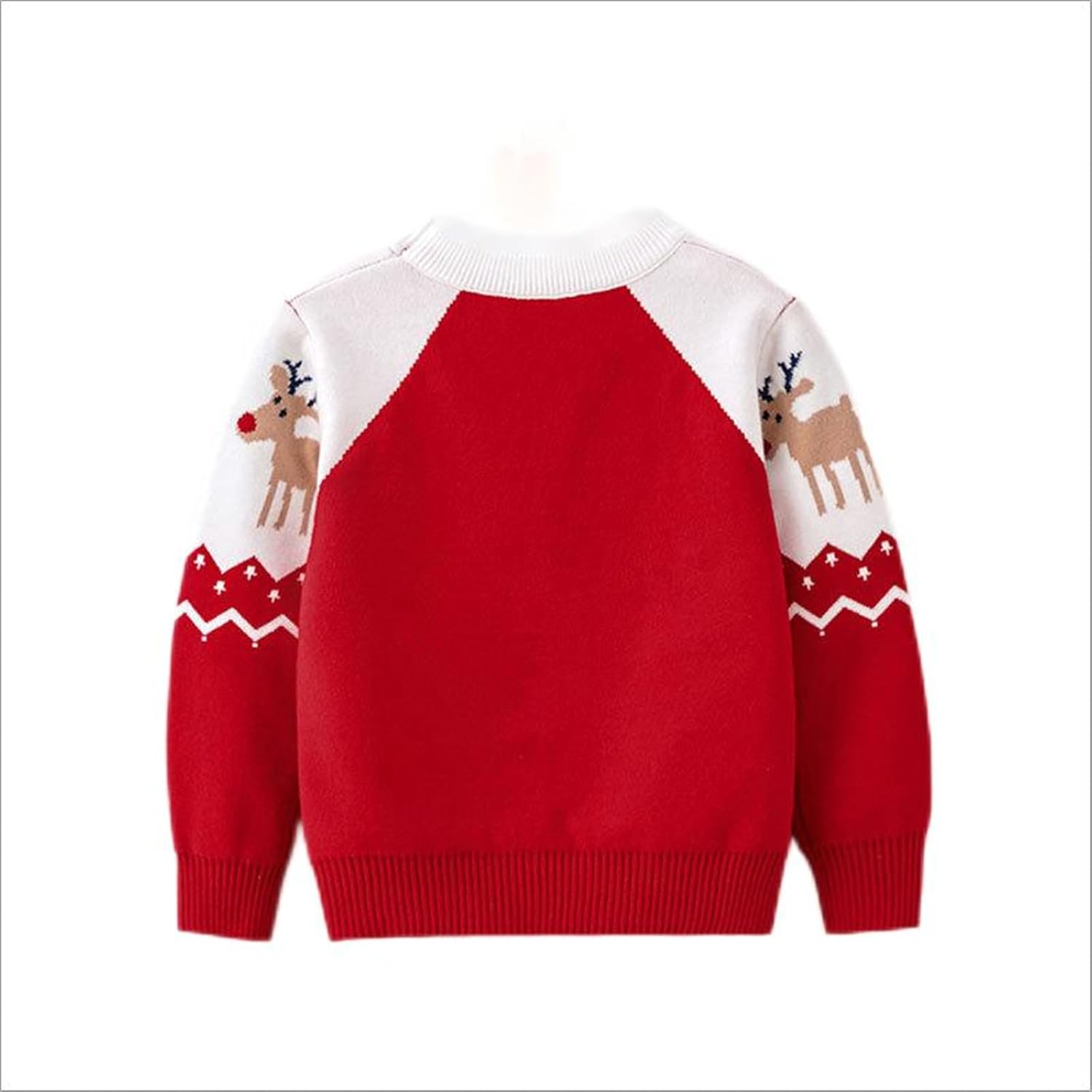 HILEELANG Toddler Boy Girl Christmas Sweater Pullover Reindeer Elk Snowman Sweatshirts Tops - Image 3