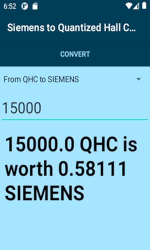 Siemens to Quantized Hall Conductances Conversion Calculator