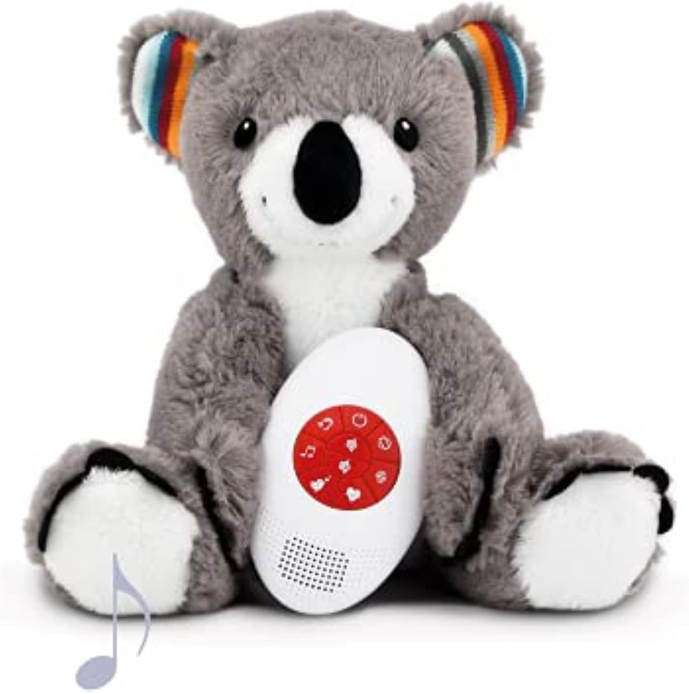 Plush Animal Toy, Music Soother, White Noise and Heartbeat Musical Melodies, Coco The Bear by ZazuKids