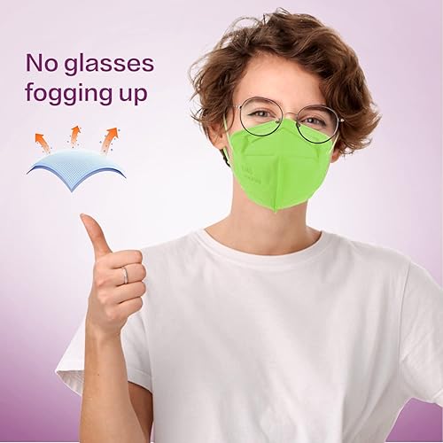 Miniatura 35 de Miuphro KN95 - Paquete de 25 mascarillas desechables de seguridad transpirables de 5 capas contra PM2.5, máscara desechable de protección
