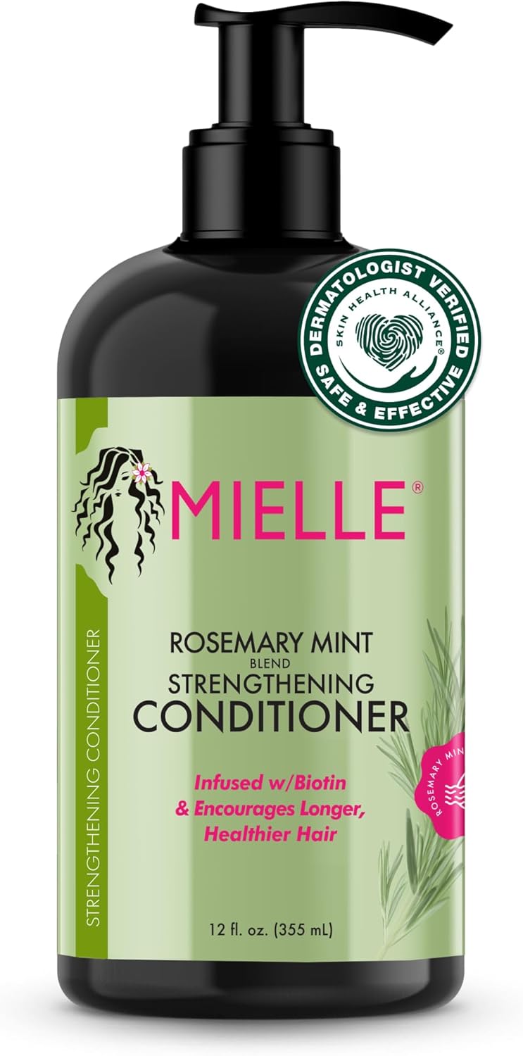 Mielle Organics Conditioner, versterking, 12 oz, Rozemarijn Mint Biotine, Conditioner Mielle Organics Conditioner, versterking, 12 oz, Rozemarijn Mint Biotine, Conditioner