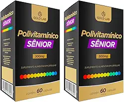 Kit C/2 Polivitamínico Sênior C/60 Cápsulas - Gold Lab