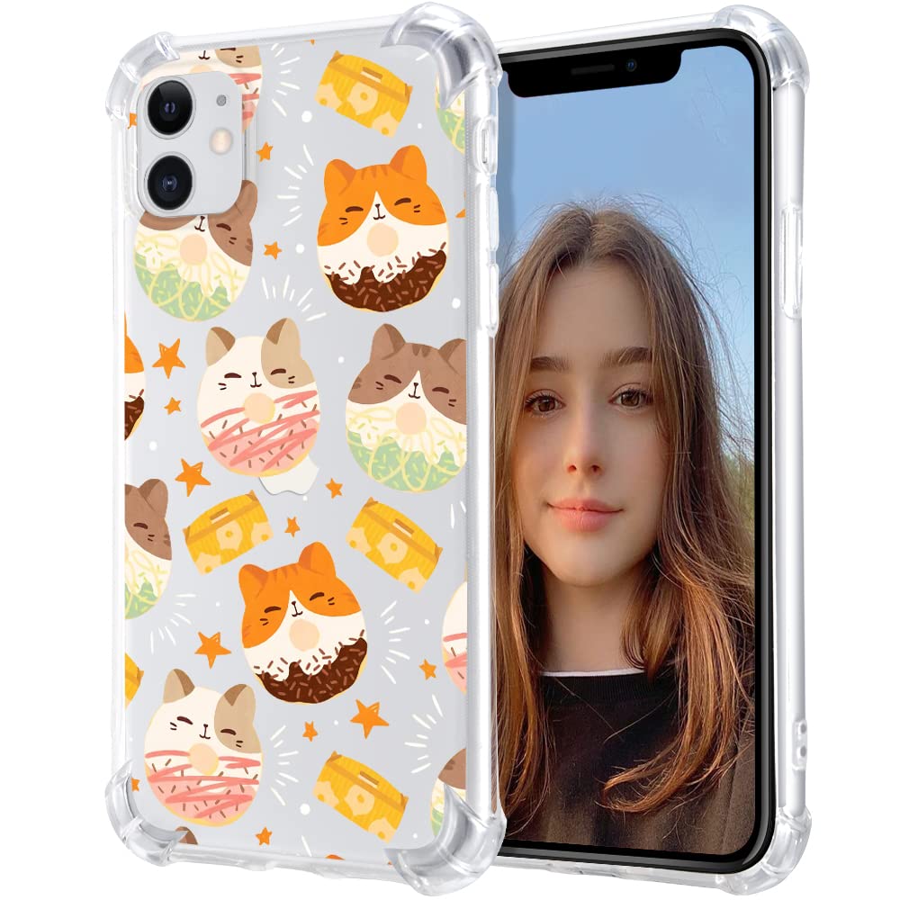 Amazon.com: Joyland Donut Cat Pattern Designed for iPhone 7 Plus / 8 Plus  Case, Shockproof Phone Case Slim Soft TPU with Bumper & Four Corner  Reinforced Protective - Transparent : Everything Else