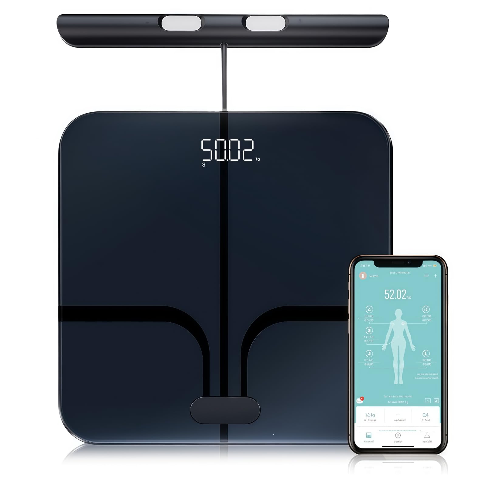 hume health the body pod smart scale Körperzusammensetzungswaage 8 Elektroden – Körperanalysewaage Smart Scale Mit 8 Elektroden Für Präzise Körpermessung Und App-Steuerung Im Alltag