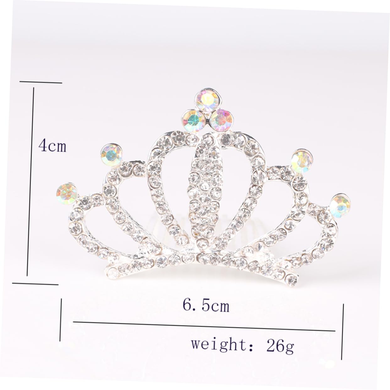 DOITOOL 2pcs Girl Crown Hair Jewelry Rhinestone Headband for Girls Lightweight Accessories for Birthdays Parties Proms Elegant Design
