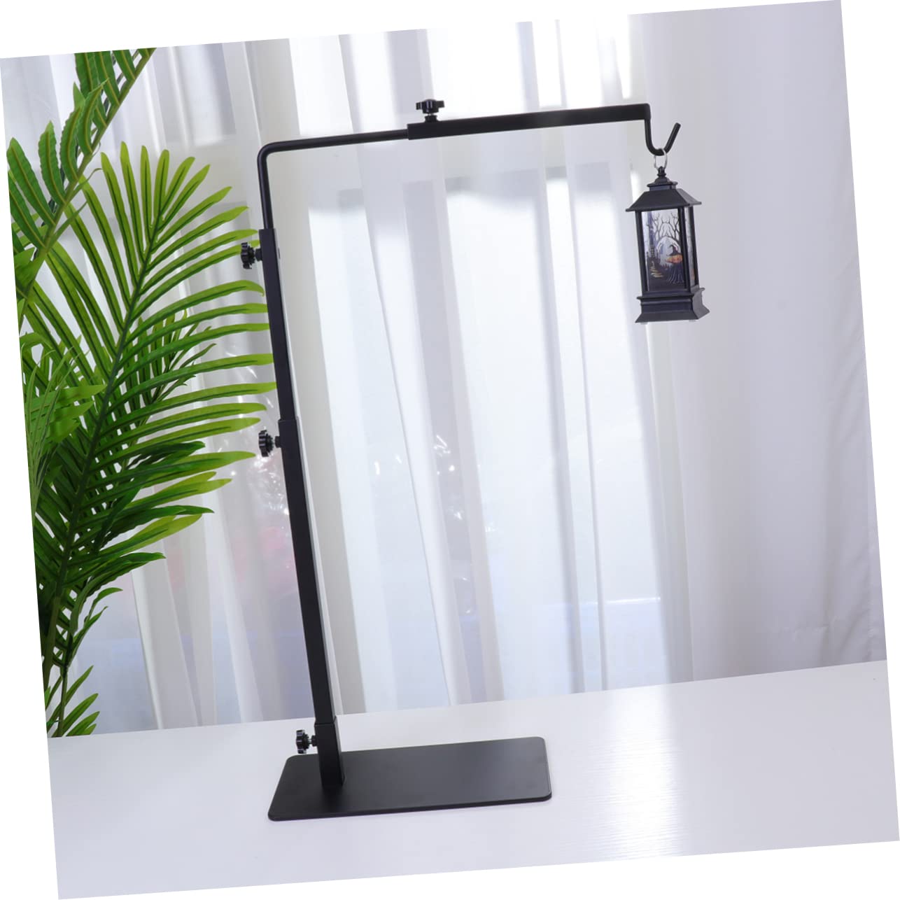 Supporto Lampada Basking per Rettili in Ferro Nero | Tartarughe e Gechi, Uso in Acquario e Vasca, Supporto per Luce e Riscaldamento