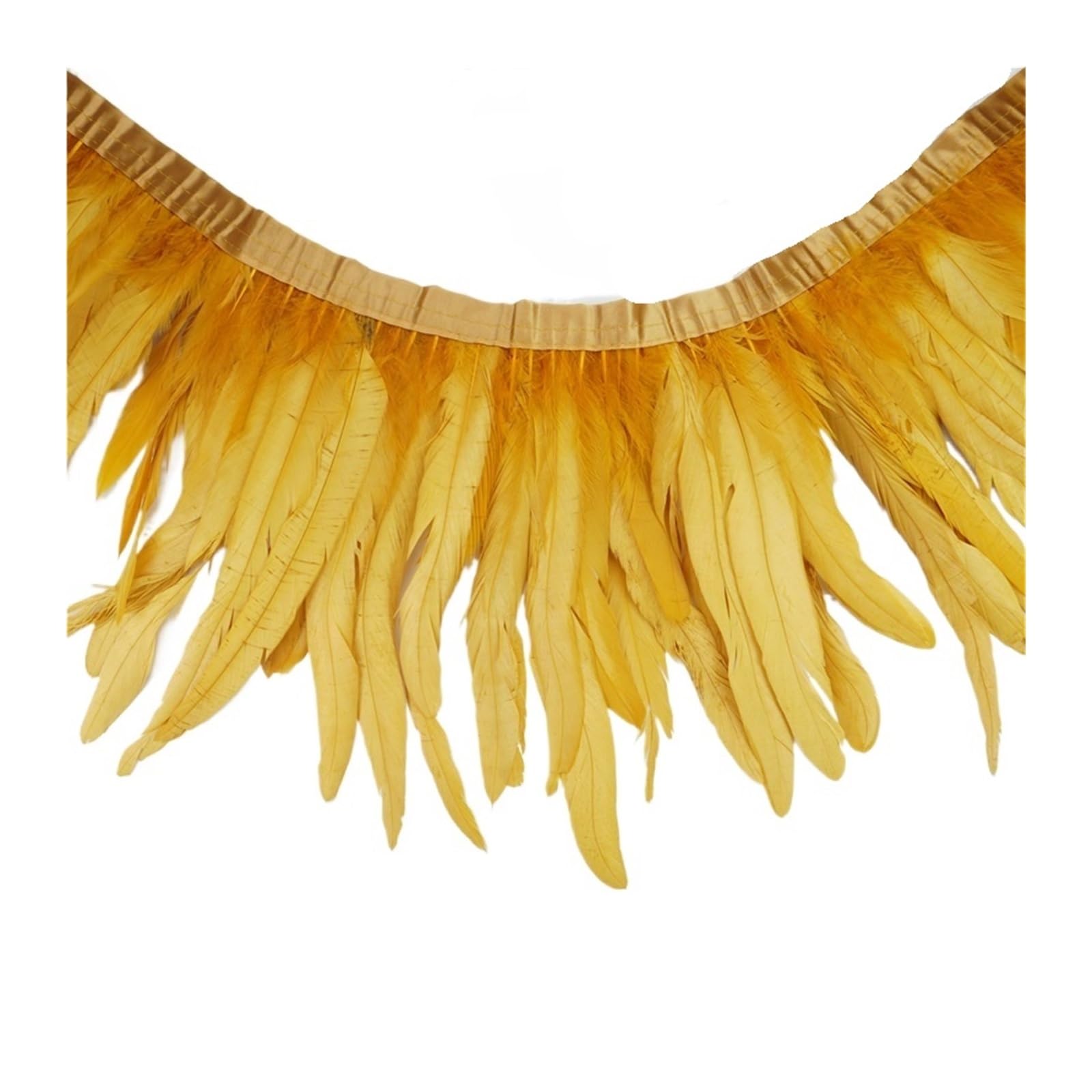 Frangia Con Piume 2 metri Colorato Gallo Coda Piuma Trim for Il Cucito E Artigianato FAI DA TE Piume Frange for I Vestiti Accessori di Carnevale