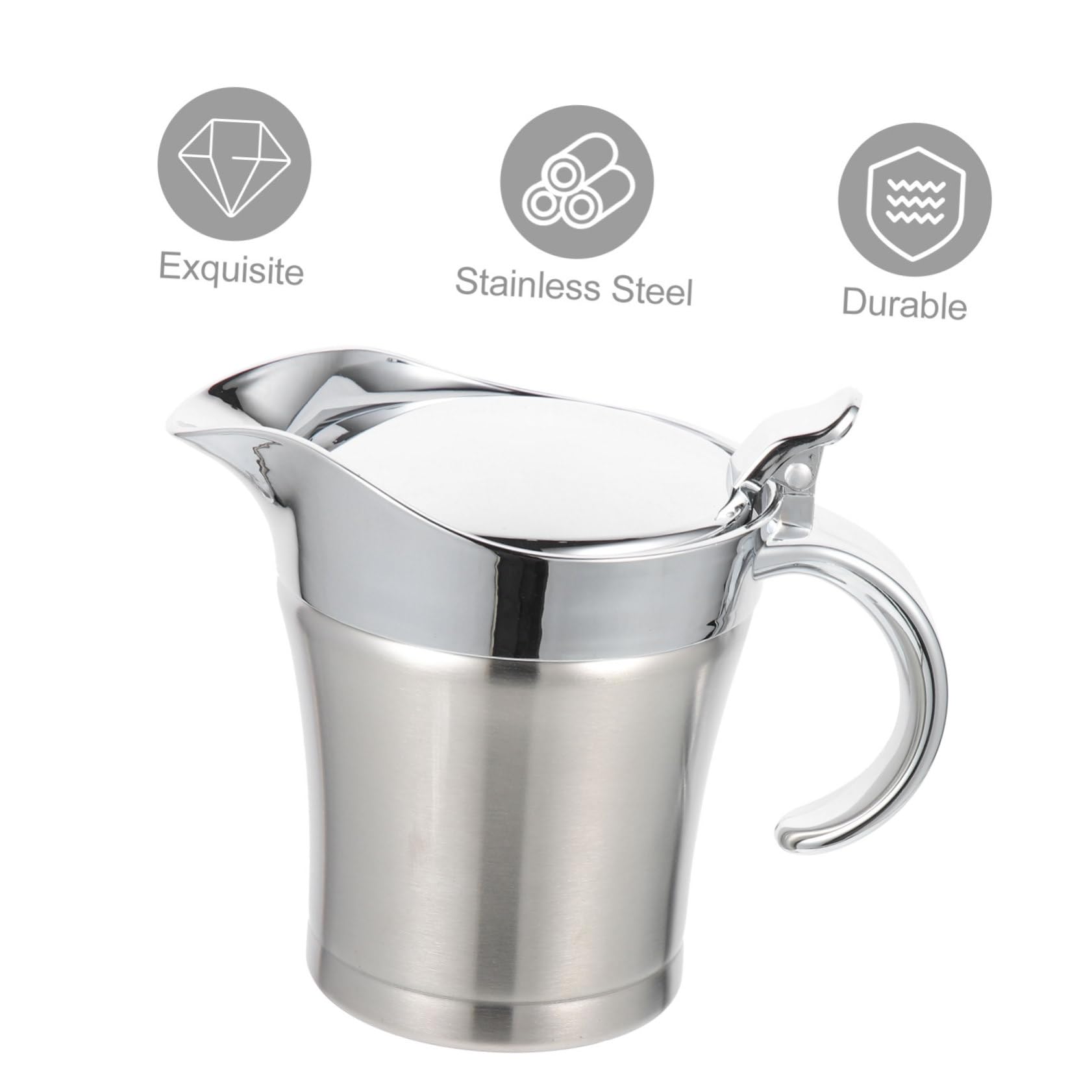 Dispensador de Salsa de Acero Inoxidable 500ml Plata