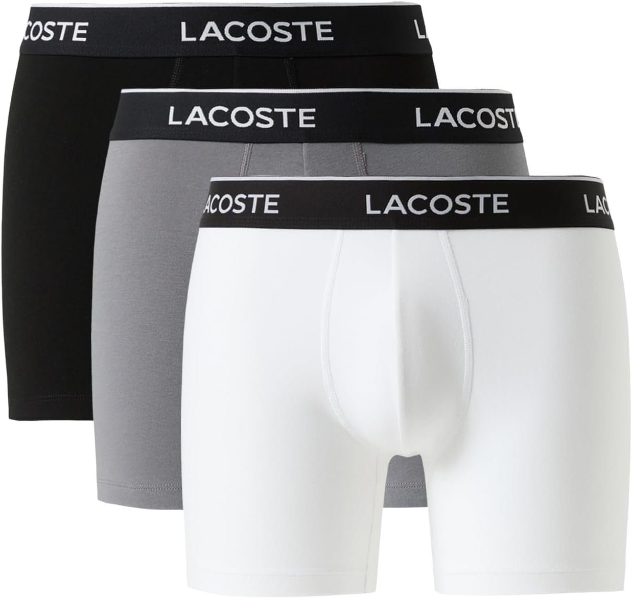 Lacoste Men's 3 Pack Boxer Briefs