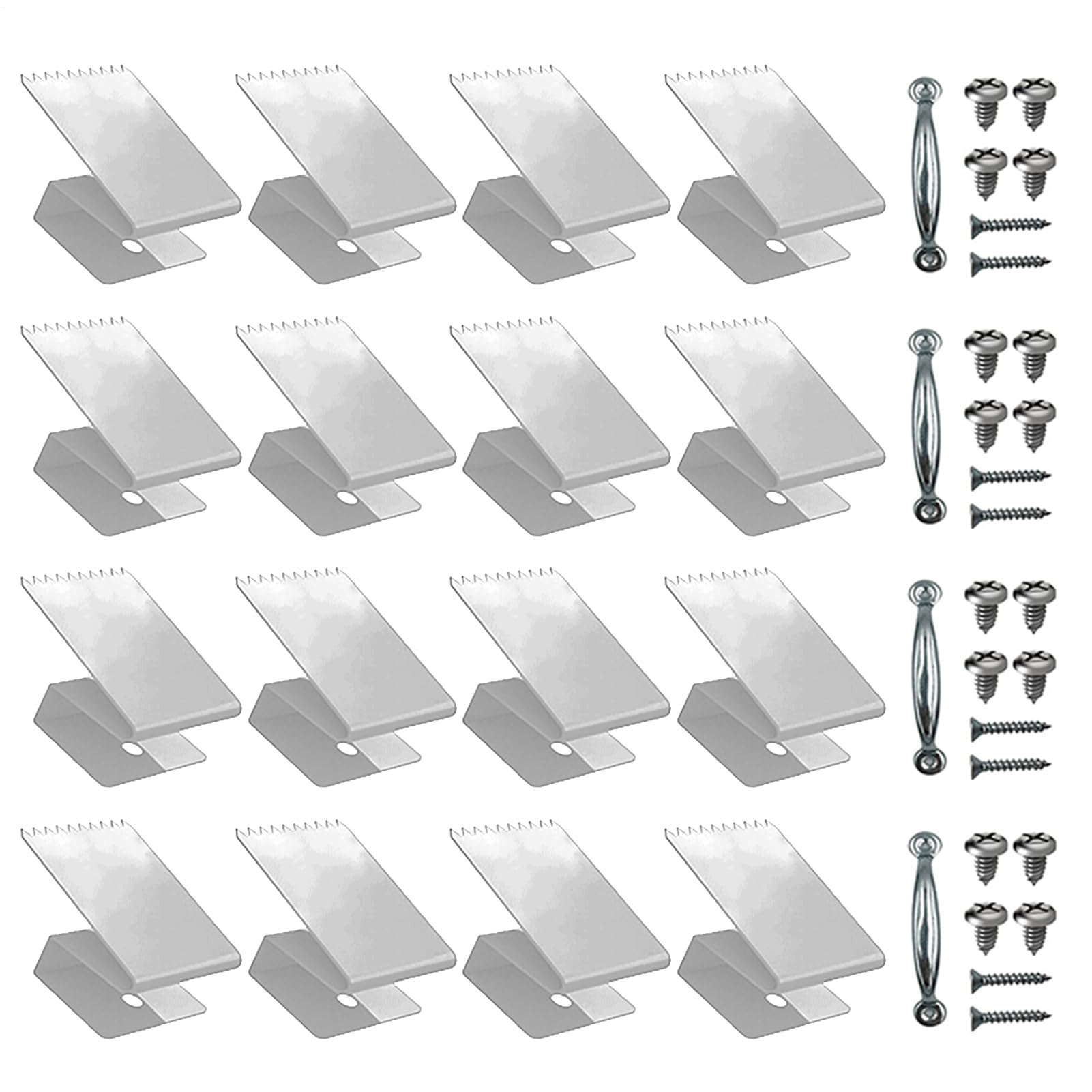 Clips para cubierta de ventana con pinzas de fijación reutilizables