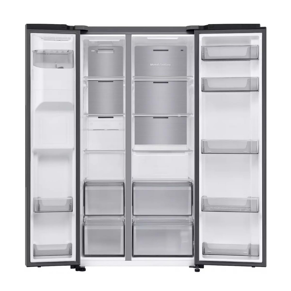 Samsung Frigorífico Americano 640L - Acero Inoxidable - RS70F64KDTEF