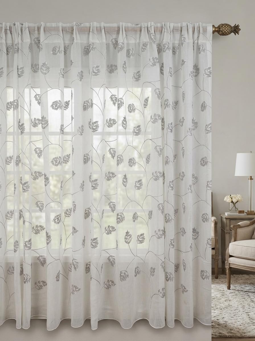 Tende Arredo Tessile - Tende per Interni Tende Moderne con Fascia Predisposta per Bastoni Ø Fino a 5cm, Tenda Camera da Letto Moderna, Soggiorno, Cucina (1 Pannello 150x260cm, Como)