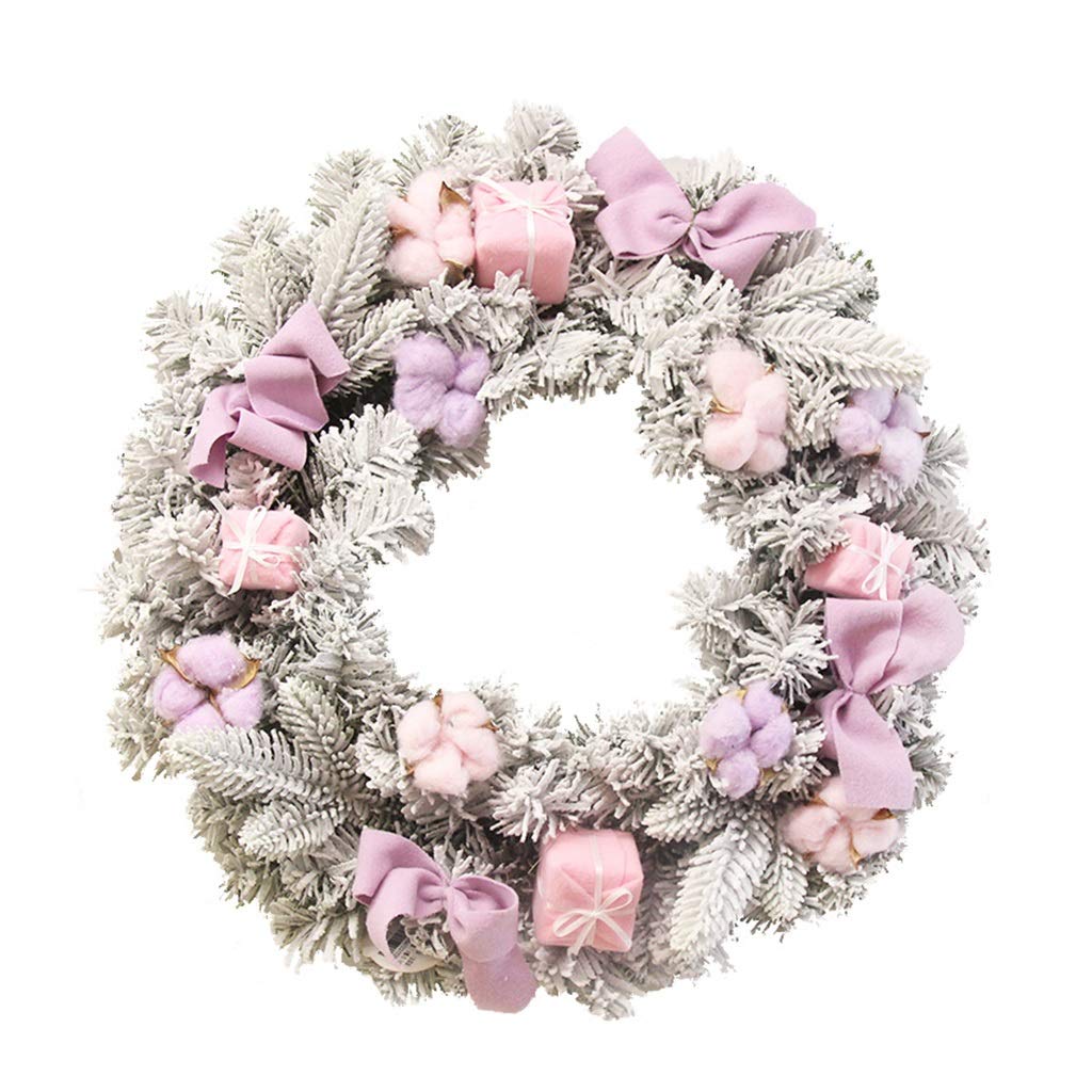 Guirlande de Noël Rose artificielle grande taille sans perte d'aiguilles