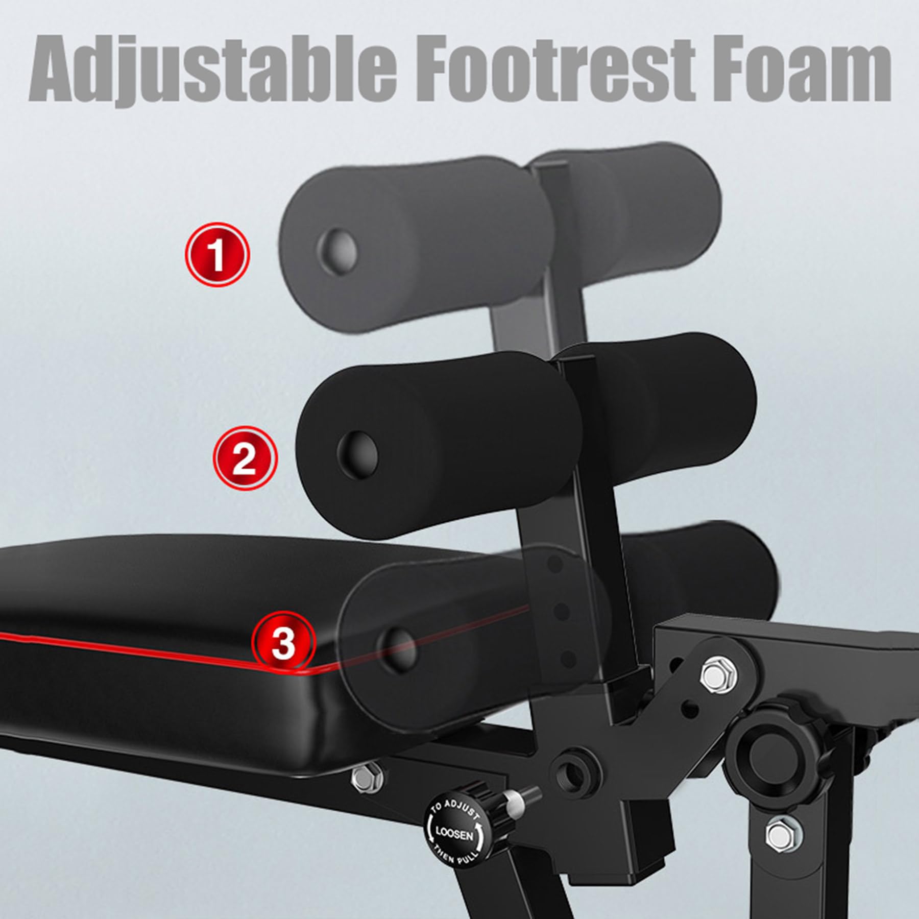 Banco Reclinable Gimnasio, Banco Musculación Multifuncional - Extensión Y Flexión De Piernas, Capacidad De Peso De 440 LB, Máquina para Perder Peso De Cuerpo Completo