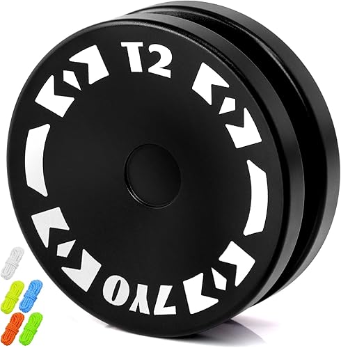 T2 Looping Yoyo para niños, sensible principiante Yoyo profesional 2A Loop Yo yo para nivel de entrada + 5 cuerdas adicionales (negro)