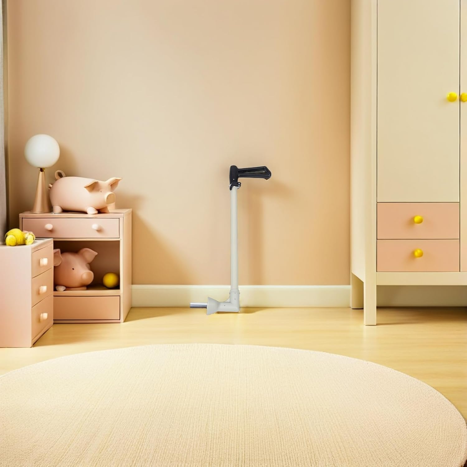 TOYANDONA Universal Folding Scooter Handle Rod Push Cart Grip Replacement for Wagon Push Bar Accessory Outdoor Ride-on Parts Gray