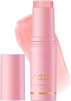 Wrinkle Multi Balm Stick, Pure Collagen Wand, All-in-One Hydrating Lip Balm, Bounce Skin Sticks Korean Skincare, collagenStick Boosting Moisture Balm for Face Lip Eye Reduce Fine Lines Travel Size 9G