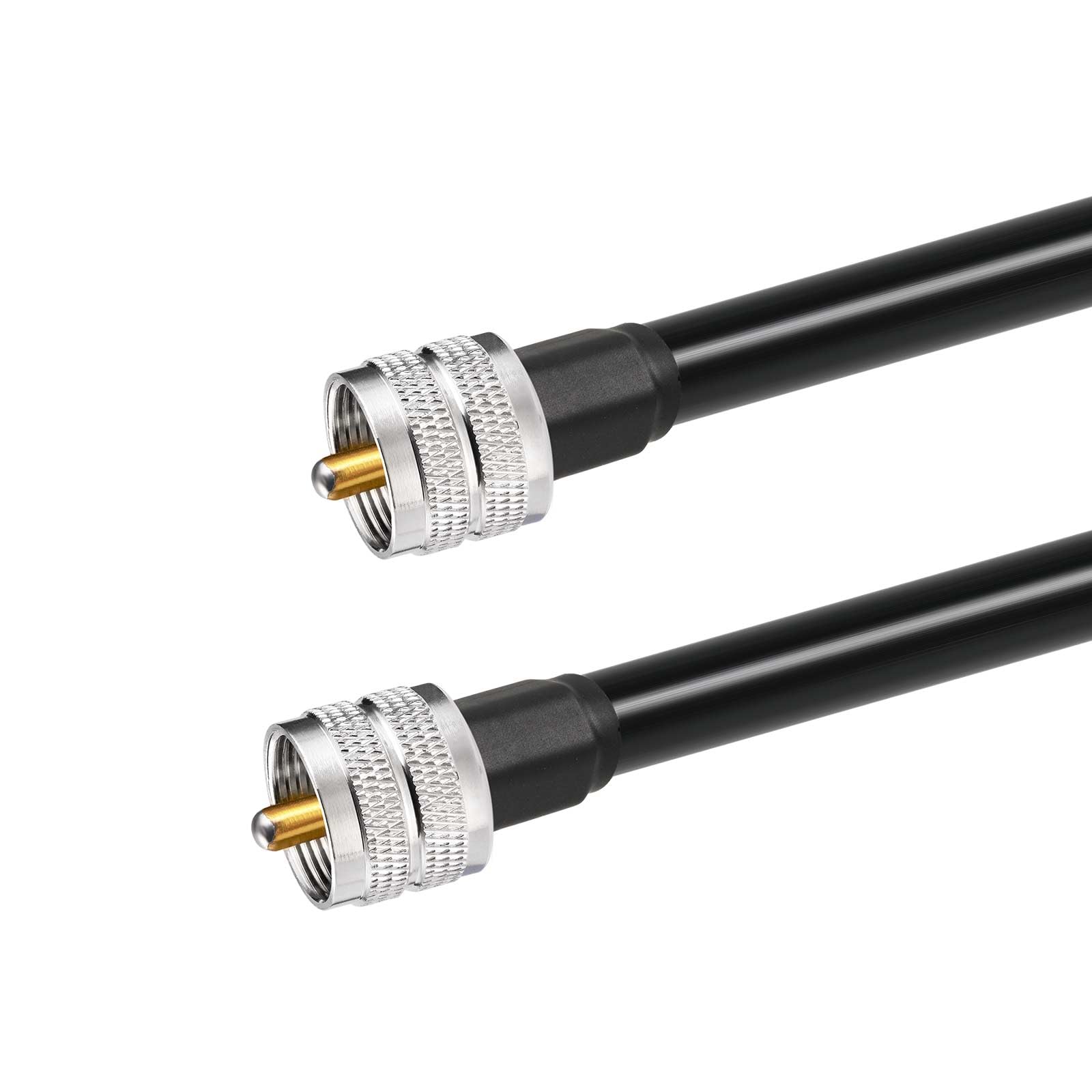 Superbat Câble Coaxial CB PL259 UHF Mâle à Mâle ALSR400 50 Ohms 6.1m