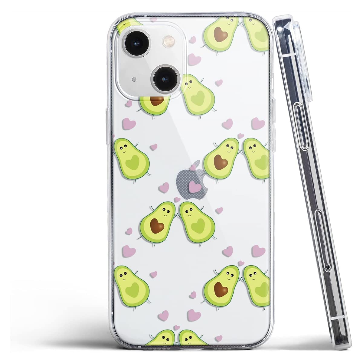Custodia Morbida Yoedge Per IPhone 13 (6,1 Pollici) - Trasparente Con Motivo Onde - TPU Antiurto E Antigraffio