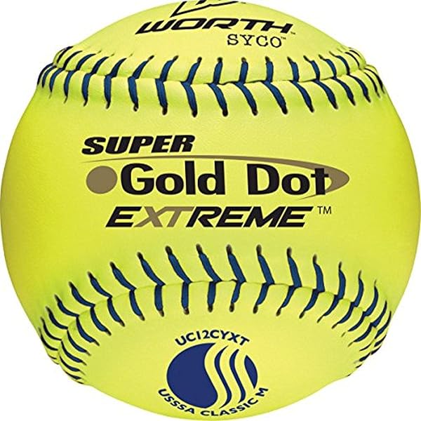 Worth USSSA Approved Slowpitch Softballs 12 pack