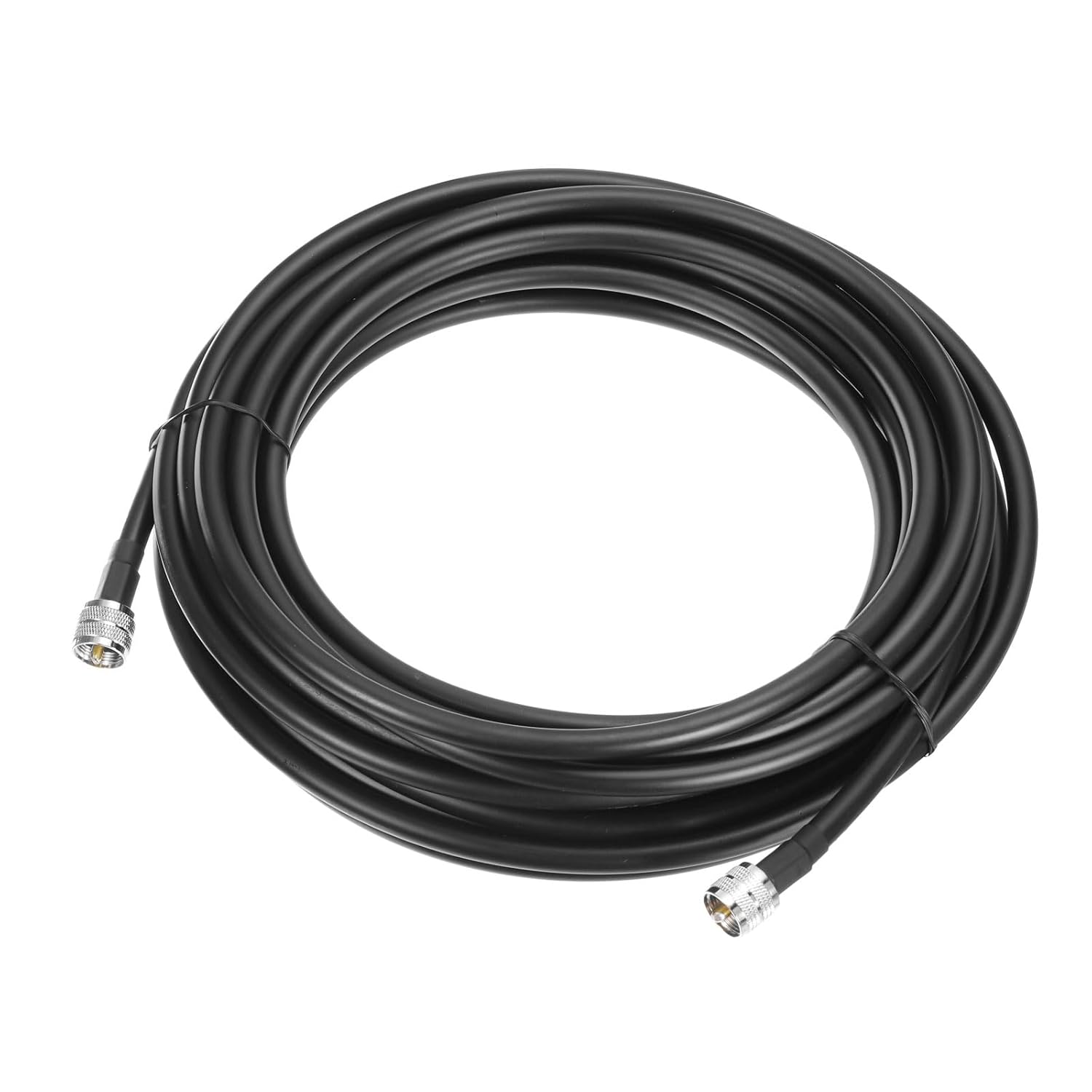 uxcell RG8/U Coax Cable with Pl-259 Male Connectors for CB/Ham Radio 15m/49.2ft