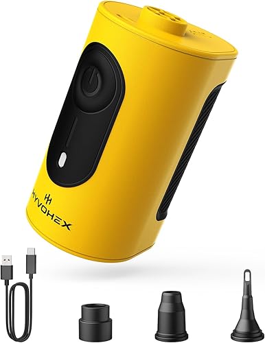 Miniatura 1 de Bomba de aire portátil para inflables, bomba de colchón de aire ultrarrápida de 4000 mAh con disipación de calor avanzada, bomba de aire eléctrica