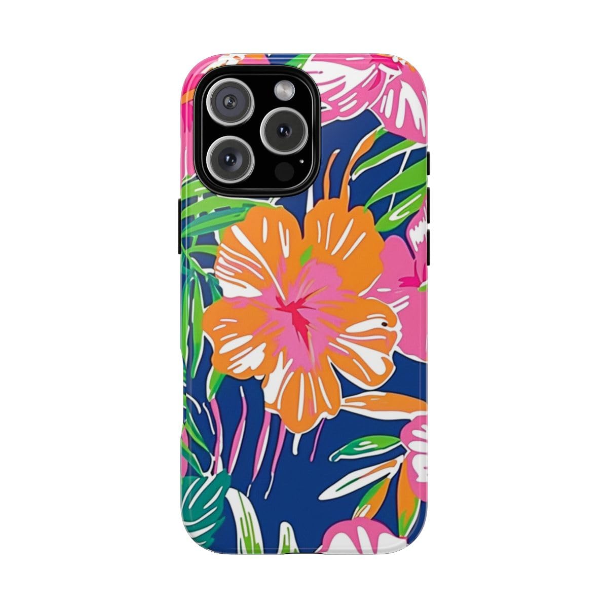 Coque résistante iPhone 16 Pro Max florale pour éviter les rayures - 5